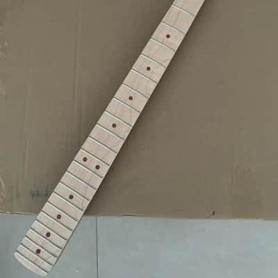 Mahogany Wood Guitar Strat Style Neck, Maple Fingerboard 22 Frets image 2