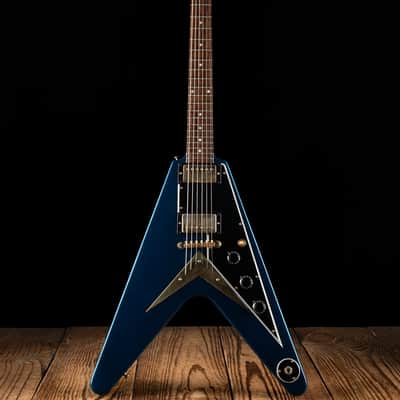 Gibson Wild Wood Spec '59 Flying V - Candy Apple Blue image 2