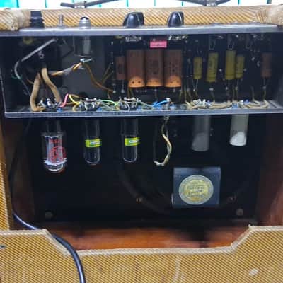 1956 Fender Harvard Model 5F10 – Rare Vintage Tube Amplifier (Serial H-00240 FI) image 11