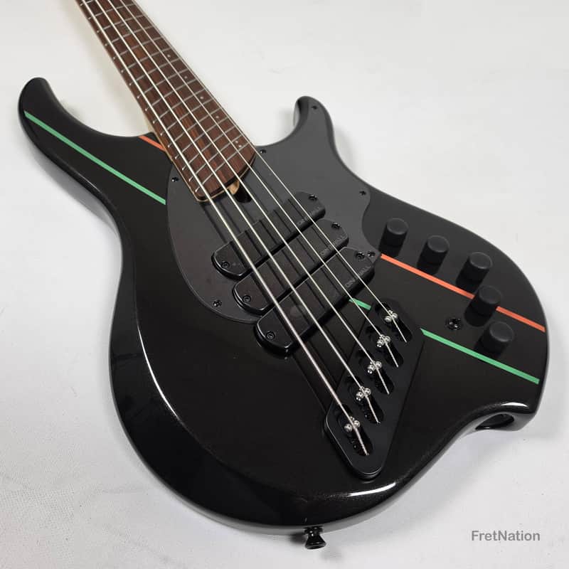 Dingwall JT3 5-String Metallic Black Bass Multi-Scale Fanned | Reverb