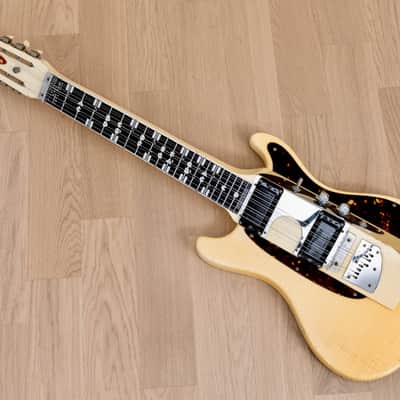1967 Mosrite Melobar Walt Smith Electric Lap Steel Guitar White, 100% Original w/ Case image 15