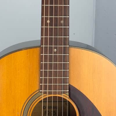 🎸 Vintage Yamaha FG-75 Acoustic Guitar – 1970s Classic image 3