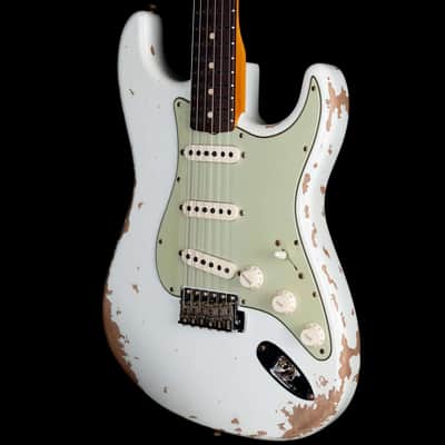 Fender Custom Shop 1961 Stratocaster Heavy Relic Rosewood Board Aged Olympic White R120236 image 1