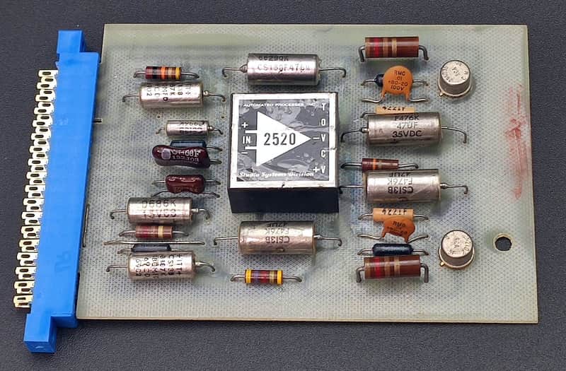 1969 API Microphone Preamplifier with 2520 Discrete Op-Amp – Original RCA Console Module #14 image 1