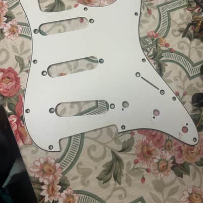 Fender Stratocaster Standard Pick Guard 1980’s - White 12 Hole image 1