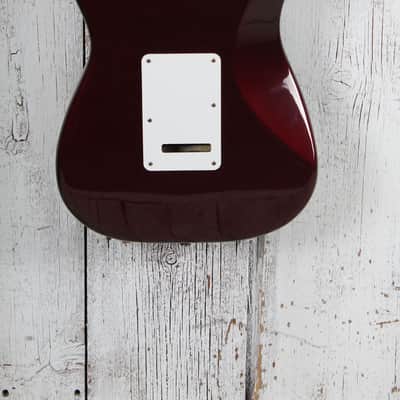 Fender 1999 Standard Strat HSS Electric Guitar Midnight Wine with Gig Bag image 8