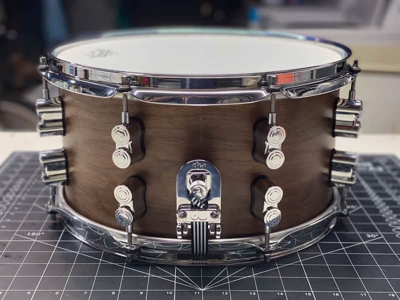 PDP 7x13 Concept Maple/Walnut 20-Ply Limited Edition Snare Drum Natural Satin image 1