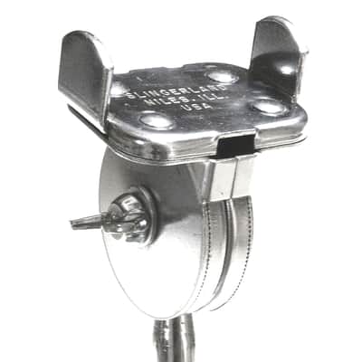 Slingerland Double Tom Arm Holder, Clip Style, Round Tube - 1960s / INSPECTED & TESTED / NO SLIPPING image 1