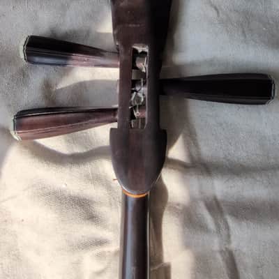 Da Sanxian Traditional Chinese plucked string instrument Rosewood Snake Skin 三弦 image 14