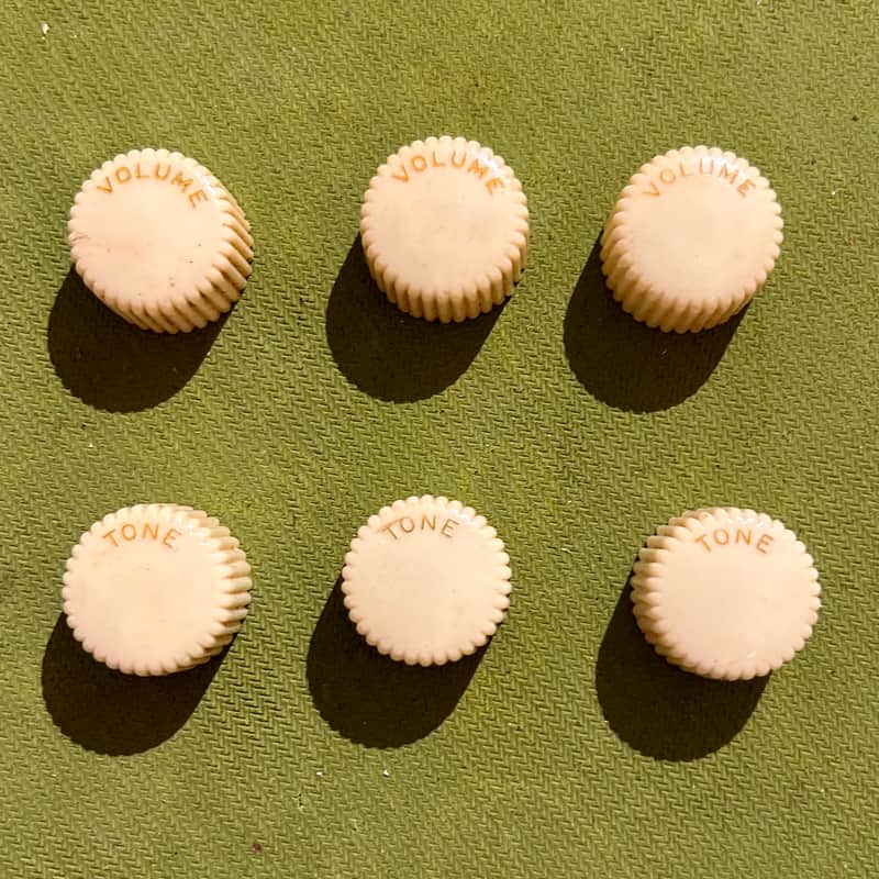Vintage Harmony Rocket Cupcake Knobs-Set of 3 Volume & Tone image 1