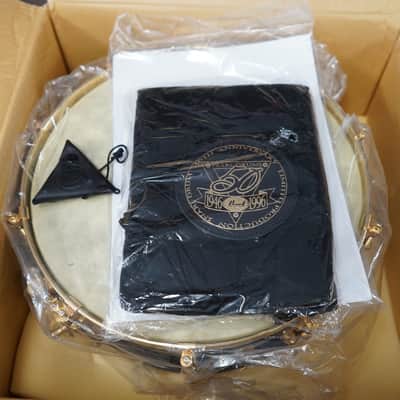 Pearl/Japan M-1946 50th Anniversary 5.5x14" Maple Snare Drum - Blackmist Lacquer image 5