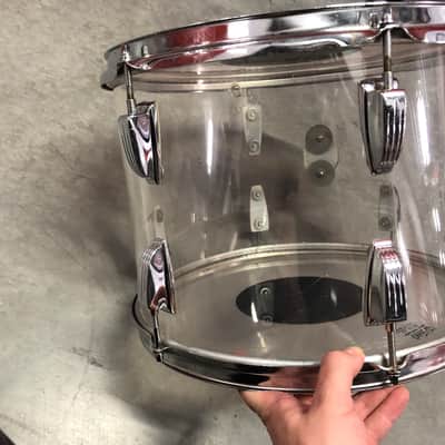 Ludwig Vistalite 14”x10” Tom Drum Clear 1970’s image 5