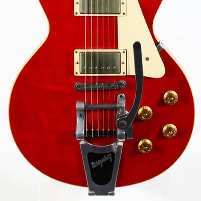 2005 Gibson Custom Shop 1957 Les Paul Standard '57 R7 Sweet Cherry Red w Factory Bigsby LUCY VIBES Eric Clapton George Harrison image 8