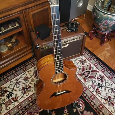 Breedlove C2/k | 1996 Serial No. 96-175 | 100 Cedar & Flamed Koa | Signed Steve Henderson image 20