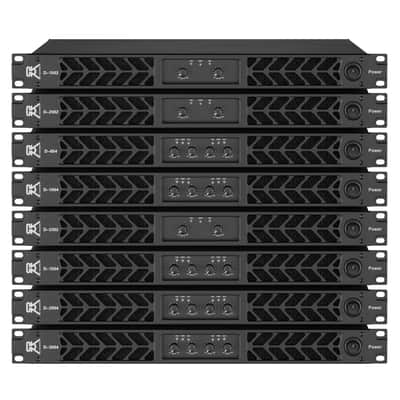 CVR D-2002 Black 2 Channel Power Amplifier for PA Speakers and Live Sound image 4