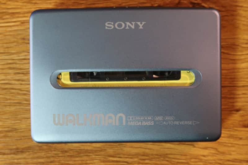 Sony WM-FX877 Walkman Cassette Player Blue with Remote | Reverb
