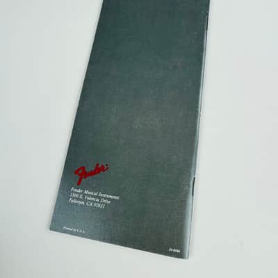 Fender Suggested Retail Price List Booklet 1985 image 2