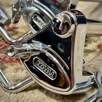 Two Tama MTH900AS Single Tom Holder with Short Tube and TDK10 Drum Key 2010s - Chrome image 3