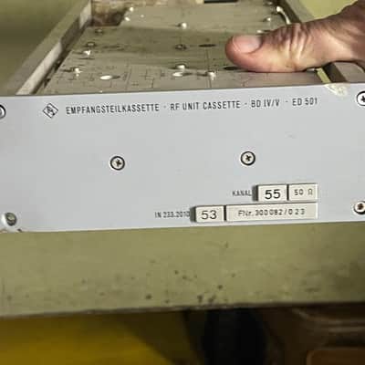 Rohde & Schwarz R&S RF Unit Receiver Cassette BD IV/V ED501 image 1