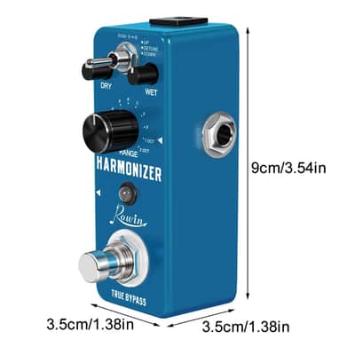 Rowin LEF-3807 Guitar Harmonizer Pedal Digital Pitch Effect Pedals Signal to Create Harmony/Pitch Shift/Detune,price include the import duty to US buyer image 6