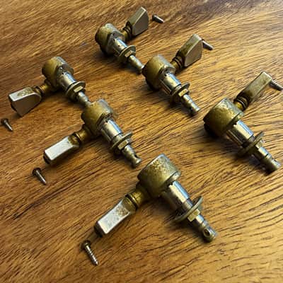Vintage Grover Rotomatic 102 Series tuners - '74 complete & fully functional 3x3 chrome set image 4