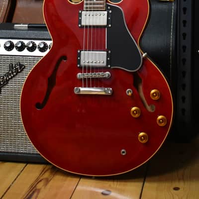 1995 Orville by Gibson ES-335 Cherry – w/HSC & Paperwork, Fujigen, Japan, MIJ, Rare image 4