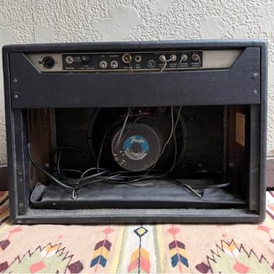 1968 Fender Deluxe Reverb Drip Edge Guitar Amp Silverface image 4
