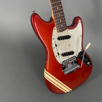 Fender 1971 Mustang Competition Candy Apple Red VINTAGE 1971 - candy apple red image 5