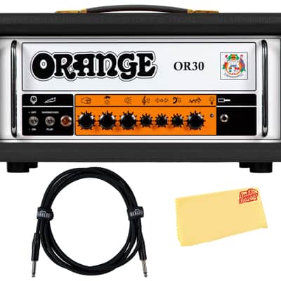 Orange OR30 Guitar Amplifier Head - Black w/ Instrument Cable image 1