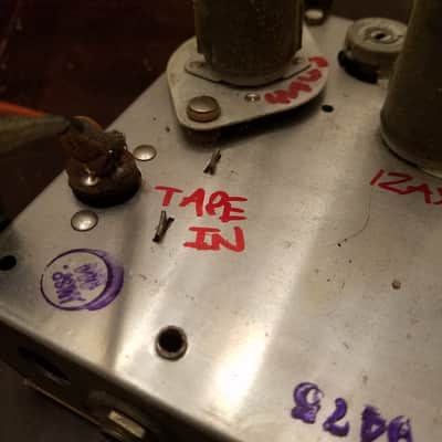 Silvertone Sears mono Tube Amplifier 6V6 project chassis Fisher AlNiCo Speaker 1959 Silver image 10
