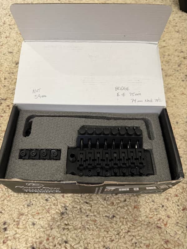 Floyd Rose FR-1000 Series 8 String Tremelo System 2019 - Black image 1