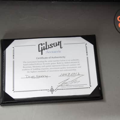 2015 Gibson Custom Shop Dove Acoustic | Ebony Black Finish | LR Baggs Pickup | Original Case & COA image 13