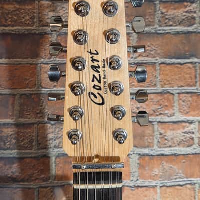 Cozart 12-String S-Style Guitar Natural New Strings Set Up image 2