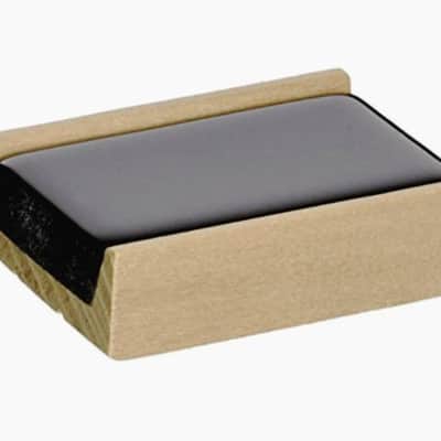 Sherman's Bass Rosin - Fine Quality 30gm Cake in Well-Finished Wood Tray w/Cardboard Safety Lid image 2