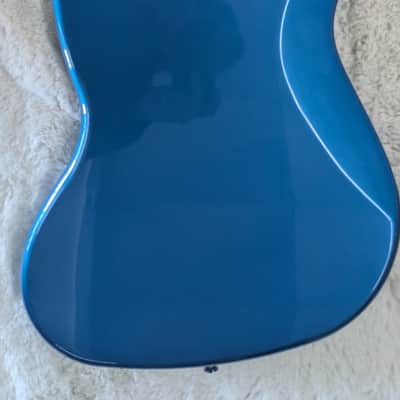 Mint Fender Standard Series 4-string Electric Jazz Bass Guitar, Aqua Marine Metallic image 4