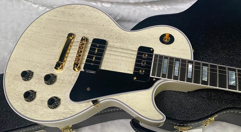 NEW ! Gibson Custom Shop Historic '54 Les Paul Custom Reissue Dealer Select - P-90's Staple Pick-Up - TV White - VOS - Authorized Dealer - 9.3 lbs - G07164 image 1