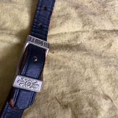 Fender Leather strap original 1965 - Black image 2