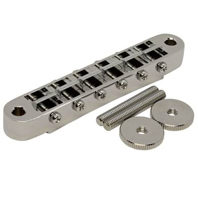 GOTOH GE103B Guitar Bridge with M4 threaded posts Nickel image 1