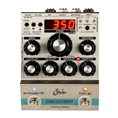 Suhr 03-DAD-0001 Discovery 18-Volt Analog Delay Pedal, 127 Programmable Presets image 1
