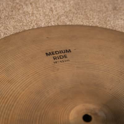 1980s Zildjian 18" A CO Stamp Medium Ride Cymbal 1678g image 5