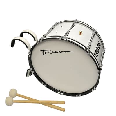 Trixon Field Series Marching Bass Drum 24×14 - White image 2