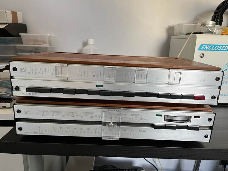 Bang & Olufsen Beolab 5000 amp with Tuner 1967 - Teak/ silver image 1