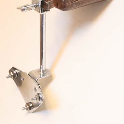 Slingerland Cocktail Drum Slotted Plate with 6" Spade Arm and Cowbell 1960s / INSPECTED & TESTED image 7