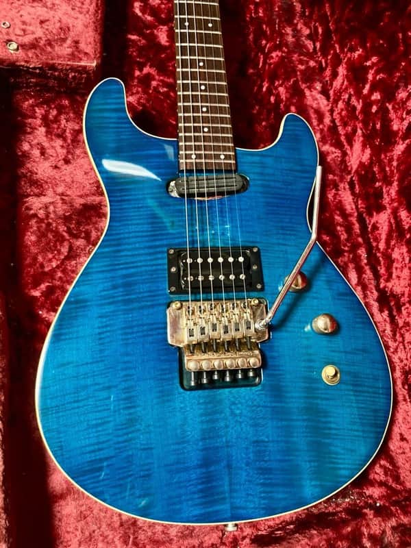 FERNANDES APG-80 Blue Burst Made in Japan 1990s Electric Guitar Used image 1