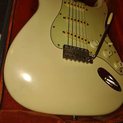 1964 Fender Stratocaster Olympic White Custom Color Body-Only Refin- Ideal Player Strat w/Case! image 6