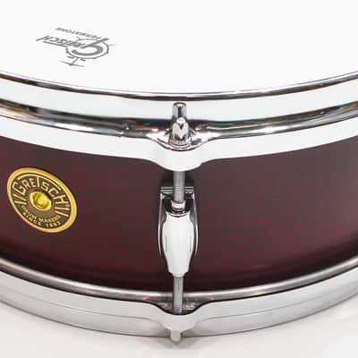Gretsch USA Custom 5" x 14" 8-Lug Snare Drum w/ VIDEO! Satin Rosewood Double 45 Edges image 6