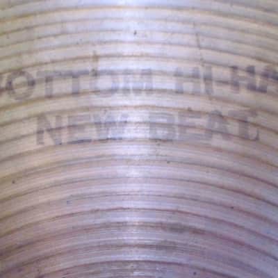 13" Zildjian A Hi-Hat Cymbal - Vintage 1960s image 3