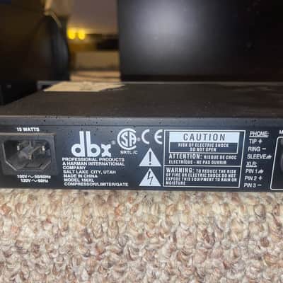 dbx 166XL Stereo Compressor / Limiter / Gate 2000s - Black image 3