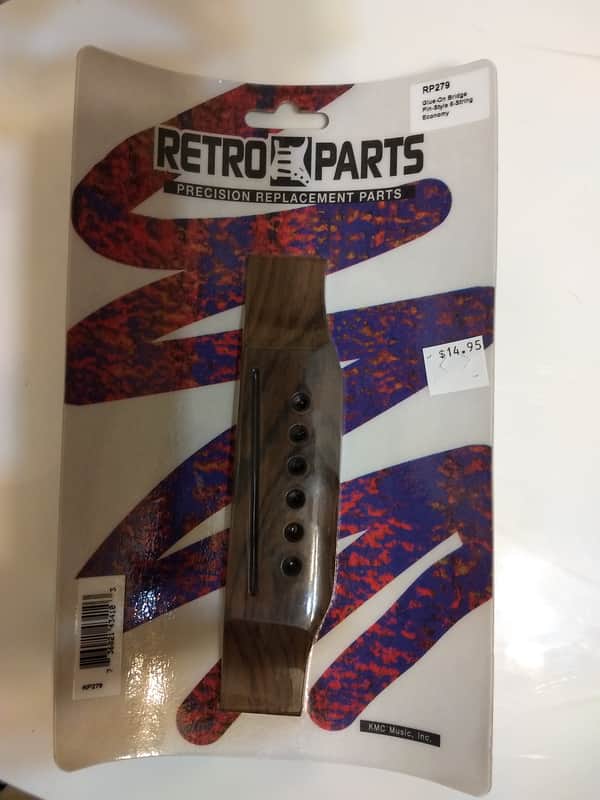 Retro Parts RP279 Glue-On Bridge Pin-Style 6-String image 1
