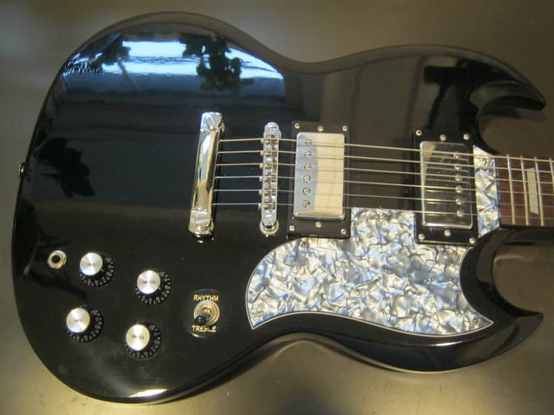 Epiphone ( by Gibson ) SG - Made in Korea - Customized - 1998 - Black image 1